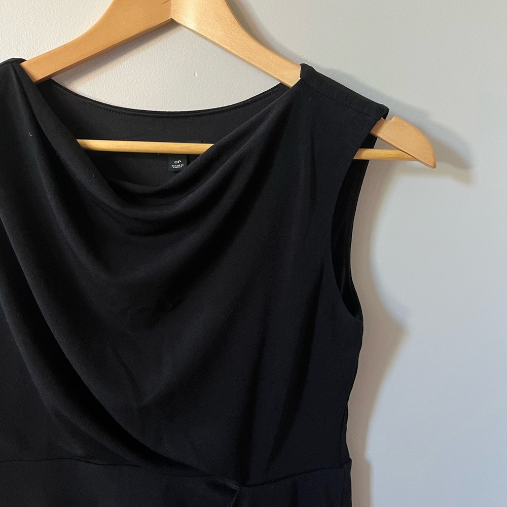 Ann Taylor Petite 0P Stretch Black Work Dress
